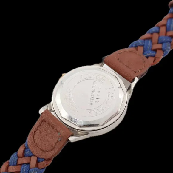 Vintage 32mm Baylor Copper Dial Men's Automatic Wristwatch AS 1361 Swiss Steel